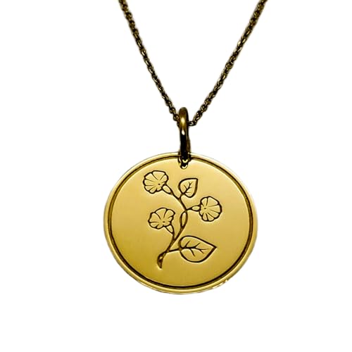 Colgante de flor de nacimiento de plata 925 y cadena de 45 cm LKBEADS 00940