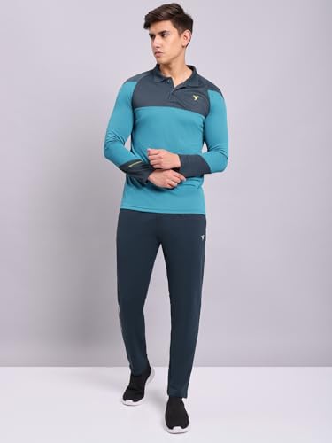 Image of TECHNOSPORT Men Mid Rise Regular Fit Active Track Pant - (MPOR15) Pack of 1