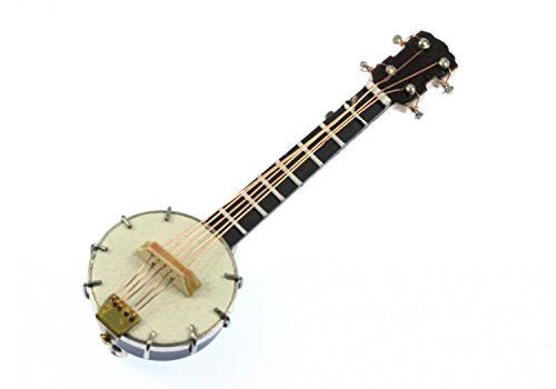 Banjo broche para conciertos y festivales pin de madera Miniblings 2