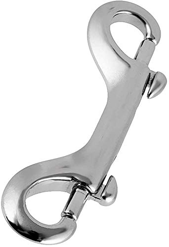 POFET 2 pezzi 100 mm-316 acciaio inox doppia estremità bullone a scatto clip doppia estremità scatto catena immersione clip per secchio acqua/cane guinzaglio animale domestico secchio