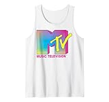MTV Logo Fluorescent Colors Tank Top Small
