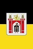 München Flagge mit Wappen: Notizbuch - Tagebuch - Bullet Journal, Deutschland, Bayern, München, Munich, 120 Seiten, Liniert