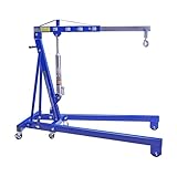  PRO Lift de montage technique 2000 kg Atelier Grue, pliable, stable/lourd modèle 102 kg, bleu, ce2tj, 02203