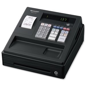 Image of Sharp Cash Register 200 PLUs 7 Lines/sec Black Ref XE-A137BK