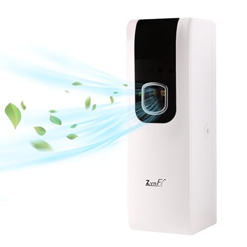 Ambientador en aerosol dispensador automático de fragancia compatible con Glade y Airwick lata de repuesto de 5.5 x 2.6 pulgadas, soporte de ambientador automático de pie o montado en la pared para el
