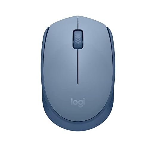 Mouse sem fio Logitech M170 com Design Ambidestro Compacto, Conexão USB e Pilha Inclusa - Azul Claro