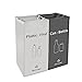 JIALAI HOME Recycling Bin, Separate Large Recycle Bins for Kitchen - Indoor Home Trash Bin, Recyclable Waste Trash Sorting Organizer, Durable, Washable, Affordable Recycle Bags, 2 Pack