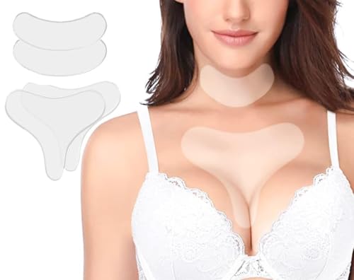 Neck Wrinkle Patches – Silicone Pads for Chest & Décolleté, Reusa...