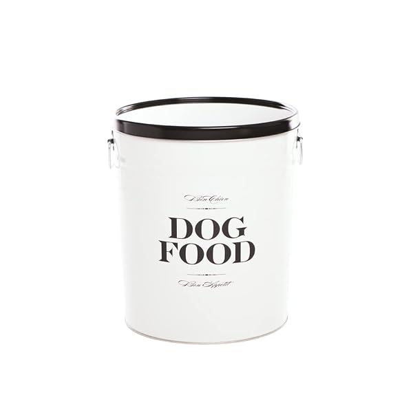 Harry Barker Dog Food Storage Canister – Bon Chien – Black – 40 lb Harry Barker Dog Food Storage Canister – Bon Chien – Black – 40 lb