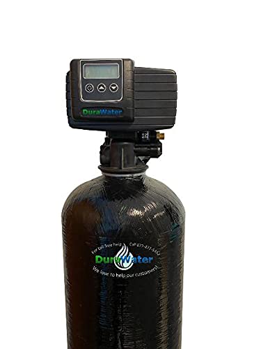 Whole House Water Softener System - Fleck 5600Sxt Digital Meter Grain - Includes Bypass Valve & Brine Tank With Safety Float (64K 3/4 Inch Bypass, Black High Capacity Resin) #TOP2