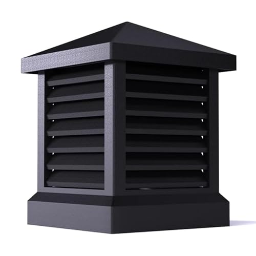 Cubierta de ventilación de aluminio con protección contra lluvia para extractor 2