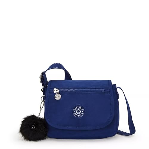 Kipling Mini bolsa transversal Sabian, Brave Blue, 7.75''L x 5.75''H x 3.25''D