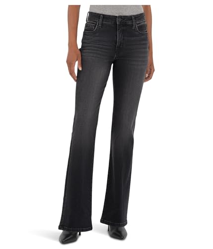 KUT from the Kloth Women's Ana High-Rise Fab Ab Flare-Baby Dn All Over