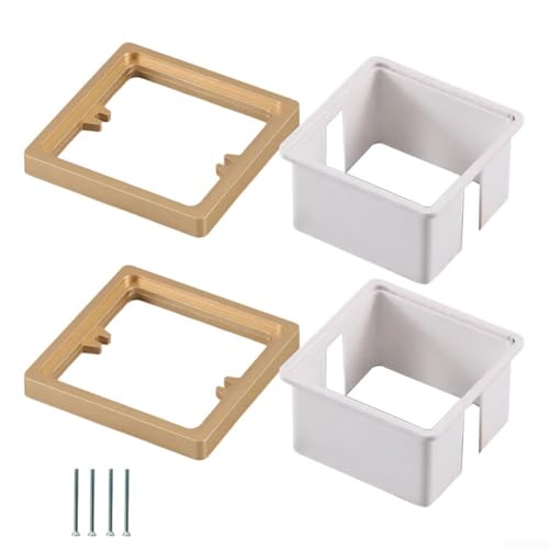Extensor de caja de salida eléctrica, 2 piezas, espaciador de enchufe único con junta auxiliar y tornillos completos para una instalación fiable (10 mm)