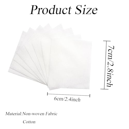 1200 Pcs Lint Free Cotton Pads Makeup Remover Pads Nail Wipes Cotton Pad Soft Facial Cleansing Rounds for Skin Care Nail Art Acrylics - Image 2