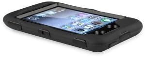 Deluxe Black 3 part Hard Skin Case Cover compatible with Ipod Touch 4Th Gen