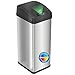 iTouchless 13 Gallon Stainless Steel Automatic Trash Can with Odor Control System, Big Lid Opening Sensor Touchless Kitchen Trash Bin