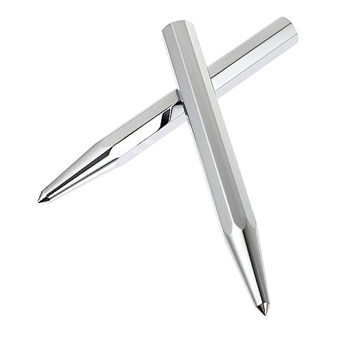 KALLORY Staking Punch Drift Pin Punch 2pcs High-carbon Steel Center Set Non-slip for Drilling