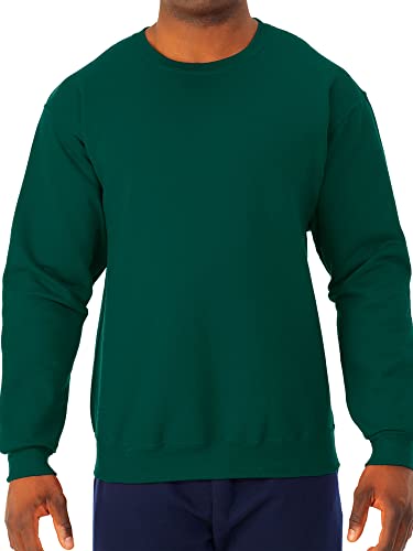 Jerzees Men's NuBlend Fleece Sweatshirts & Hoodies, Sweatshirt-Forest Green, Large