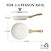 SENSARTE Nonstick Ceramic Frying Pan Skillet with Lid, 11 Inch Omelet Pan, Healthy Non Toxic Chefs Pan, Induction Compatible Egg Pan with Heat Resistant Handle, Free of Intentionally Added PFAS/PTFE
