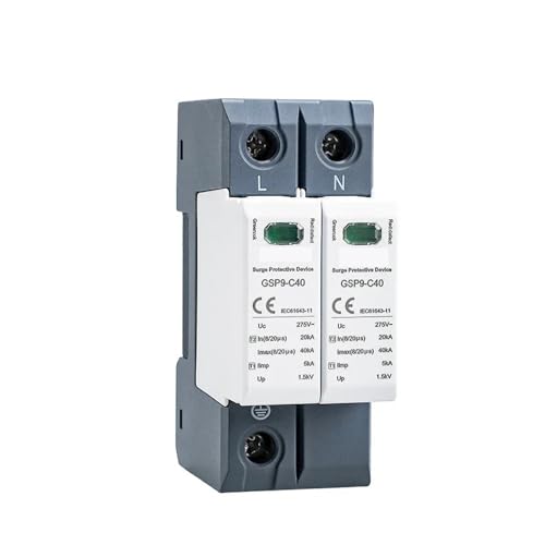 SPD 2P 40KA AC385V parafoudre basse tension pour protection contre surtension GSP9