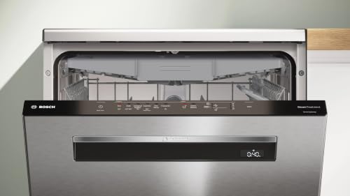 Image of Bosch Series 6 15 Place Settings Free Standing Dishwasher with Zeolith Drying, Home Connect Wi-Fi, Intensive Kadhai Program, EcoSilence Drive, Anti-Fingerprint Finish, SMP6HMI00I, Brushed Steel