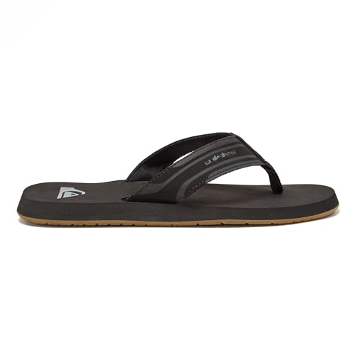 Quiksilver Monkey Wrench Flip Flops for Men, Arch Support Athletic Mens Sandals, Size 6 to 15 Thong Mens Slides2
