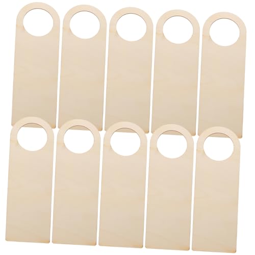KONTONTY 12pcs Door Hanging Pendants Wood Door Handle Ornaments DIY Decor Ideal for Parties Schools