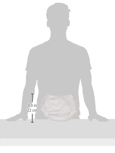 Dappi Waterproof 100% Vinyl Diaper Pants, 3Pack, White, X-Large (Discontinued by Manufacturer)