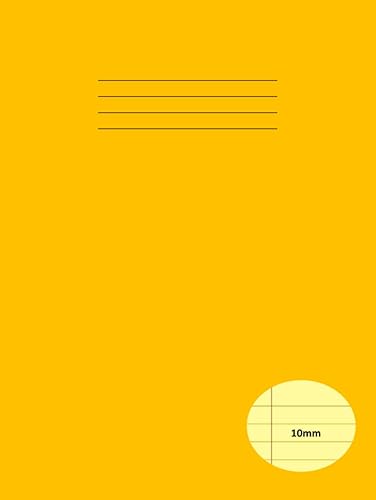 Dyslexia/Visual Stress Exercise Books: A4 10mm Lined with Margin Dyslexia Notebook | Yellow Tinted Paper, 100 Pages, 90gsm | Office, School, Home, ... Book for Taking Notes, Writing, and more!