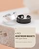 Jecanori 2PCS Magnetic Rings for Women Men,Adjustable 99% Copper Ring with 4pcs magnets with Gift Box(silver&black) #2