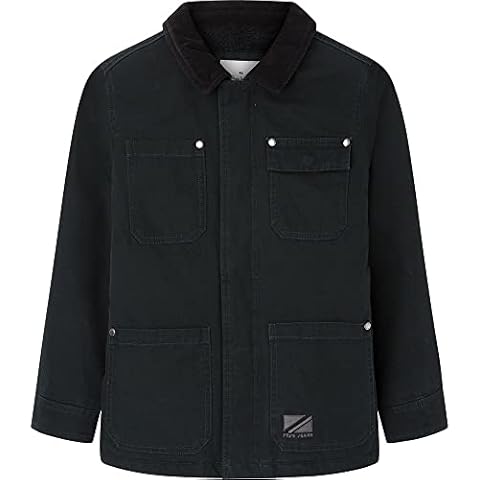 Pepe Jeans Boy's Glasgow Jacket, Black, 6 Years Cover