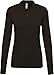 Produktbild Damen Langarm-Polohemd. Baumwollpiqué - Farbe: Dark Grey - Größe: M