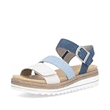Remonte Sandalias para mujer D0Q55, sandalias sueltas para mujer, Azul Combi 14., 43 EU