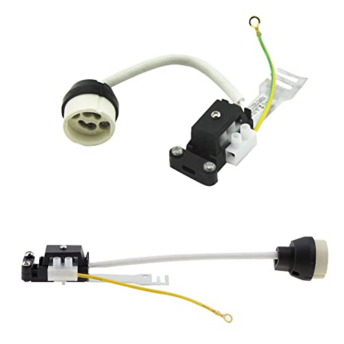 Lot de 2 supports de lampe GU10 pour culot GU10 halogène et LED - Fixation en métal Cover