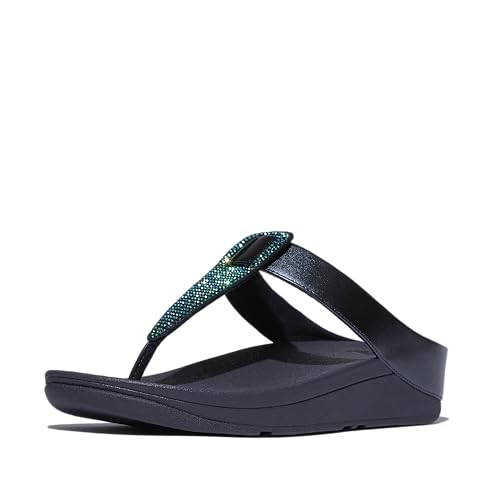 Tongs de marque femme avec strass et semelle confort ergonomique