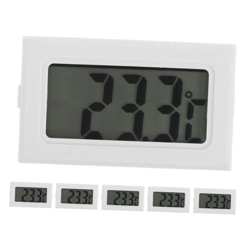 GANAZONO 6 Piezas Termómetro Digital LCD Unidades con Pantalla Sensor de Alta Precisión para Monitorizar Temperatura Interiores Exteriores y Entornos Industriales para Hogar Oficina y