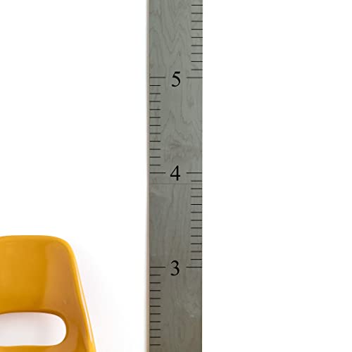 " Headwaters Studio Wooden Ruler Growth Chart For Kids, Boys & Girls - Height Chart & Height Measurement For Wall - Kids Nursery Wall Decor & Room Hanging Wall Decor - Our Growing Family - Gray" #TOP6