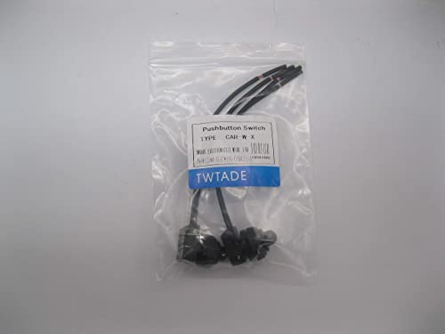 Twtade 2Pcs Waterproof Rv Push Button Switch 12V On/Off Spst Switch For Motorcycle/Auto Car Bathroom Fan With 4''Lines Kp-107 #TOP4