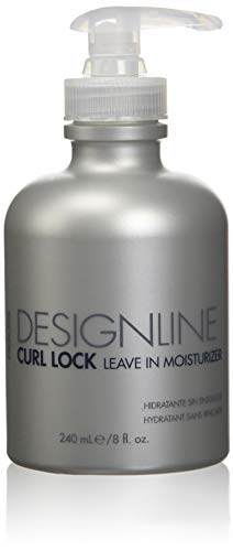 Curl Lock Leave-in Moisturizer, 8 oz - Regis DESIGNLINE - Leave-In Conditioner Treatment that Helps with Shape Retention and Works as an Instant Detangler for Defrizzing Curly Hair (8 oz)