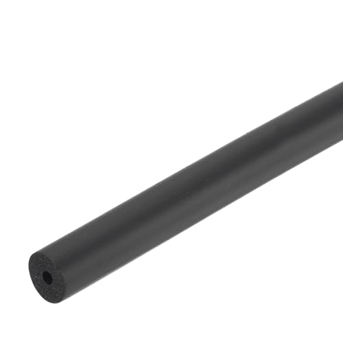 Image of uxcell Foam Tubing for Handle Grip Support,3mm(1 /8 inch) ID 11mm(0.43 inch) OD 0.3 Meter /1ft Length Black