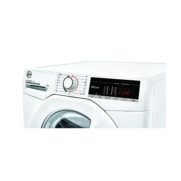 Hoover H-WASH 300 H3WS 485TE-S Waschmaschine / 8 kg / 1400 U/Min / Smarte Bedienung mit Wi-Fi und Bluetooth / Spezielle Extra Care-Programme zur Wäschepflege / Active Steam Dampffunktion, Weiß – Bild 5