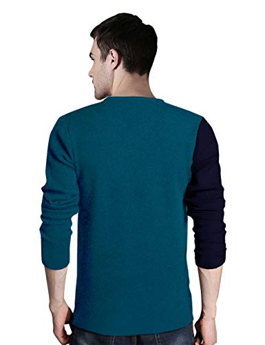 Image of EYEBOGLER Men's Polo Neck Full Sleeve Regular Fit T-Shirt | Stylish Casual Wear Top | Comfortable Everyday T-Shirt for Men | Smart Look for Casual Outings, Travel