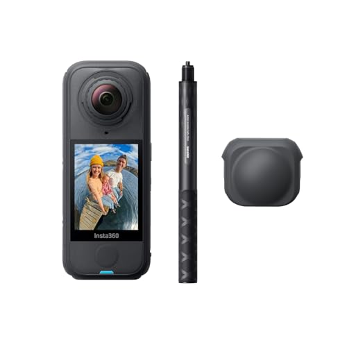 Image of Insta360 X4 Air Snowboard Bundle - Waterproof & Light 165g 8K 360 Camera, Invisible Selfie Stick, Replaceable Lenses, Shoot First & Frame Later, Built-in Wind Guard, Stabilization, AI-Powered App