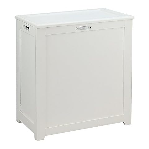 Oceanstar RH5513WHITE Storage Laundry Hamper, White Cover