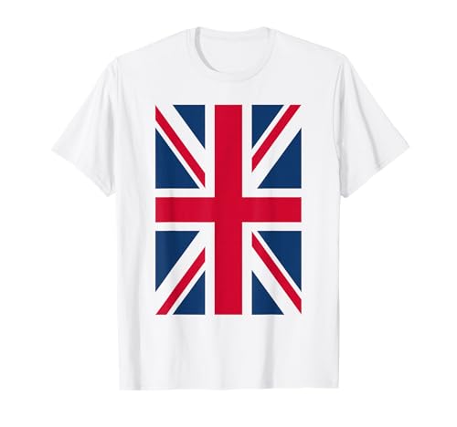 UK T Shirt Women Men | Cool Vertical British Union Jack Flag T-Shirt