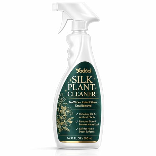 Yadool Silk Plant Cleaner Spray No Wipe Fake Flower Cleaner Cleaner Removes Dust & Restores Fresh Natural Look Easy Spray and Air Dry Formula