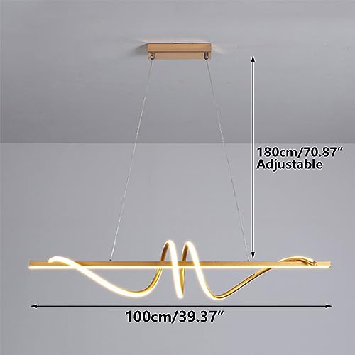 Lampe à suspension LED à intensité variable 3000K-6000K en fer - 4