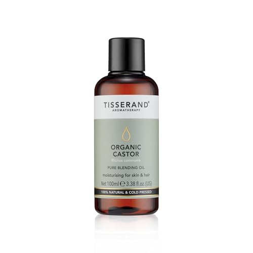 Tisserand - Organic Castor Oil - 100% Natural Pure - Moisturising Massage Nails Skin and Hair Oil - Earthy and Grounding Aroma - Comes in Recycable Bottle - 100ml
