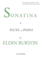 Sonatina for Flute and Piano 0825810337 Book Cover
